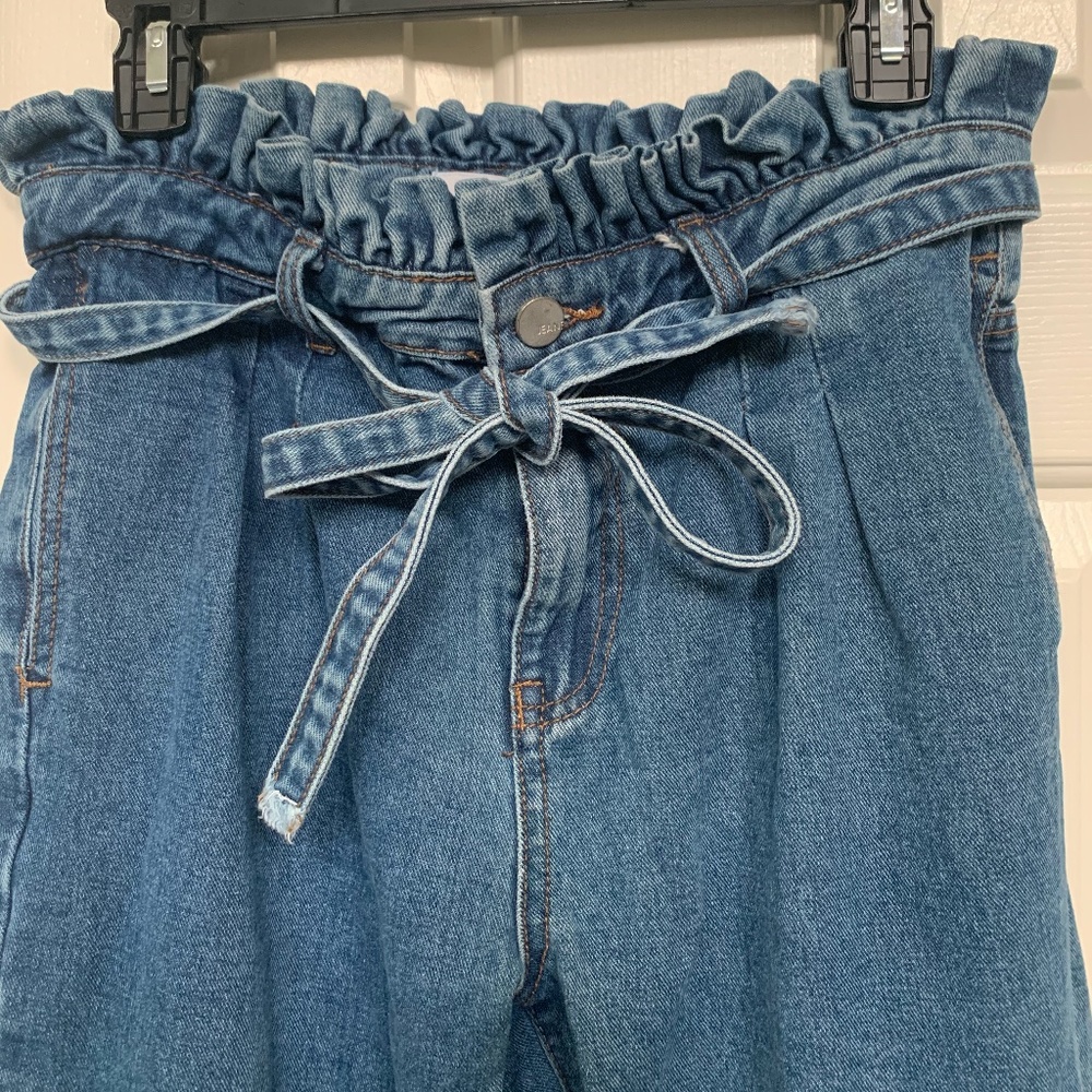 Ruffle Waisted Jeans